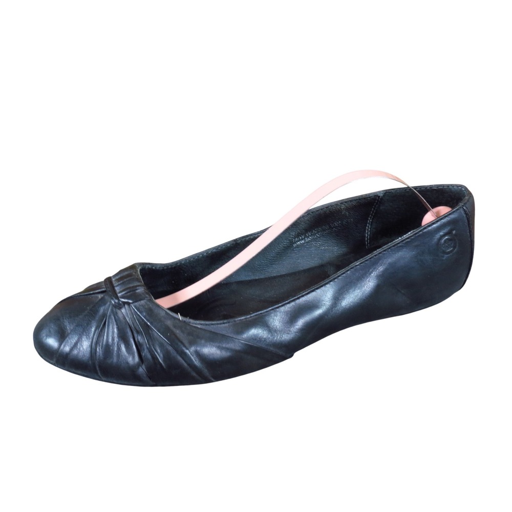 Born Julianne Women Ballet Flat Size 7 Professional Work Wear Black Leather